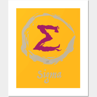 Greek Sigma Posters and Art